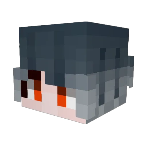 Kenzie_e Minecraft avatar head, 3D render