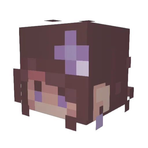 Kenzieslayed Minecraft avatar head, 3D render