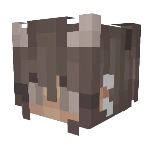 Kenziev1413 Minecraft avatar head, 3D render