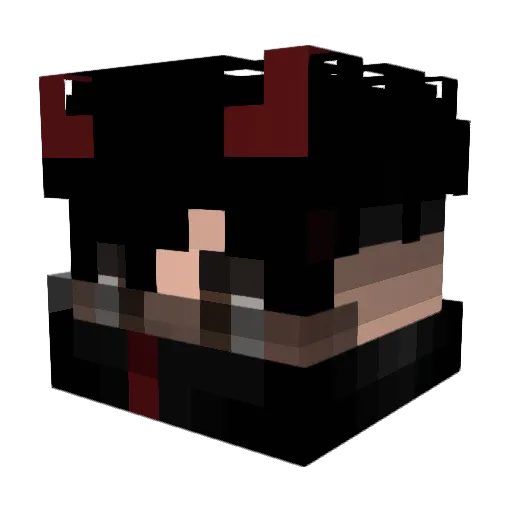 Kenzkii Minecraft avatar head, 3D render