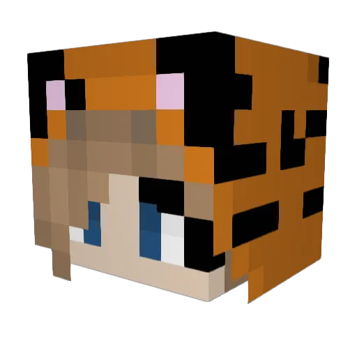 KenzoGHG Minecraft avatar head, 3D render