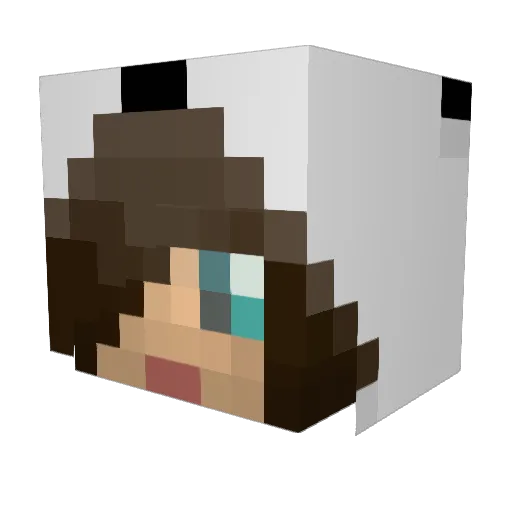 Kenzofly Minecraft avatar head, 3D render