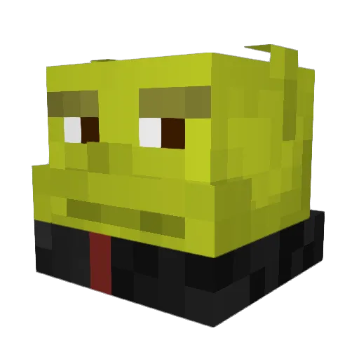 Kenzoooooou Minecraft avatar head, 3D render