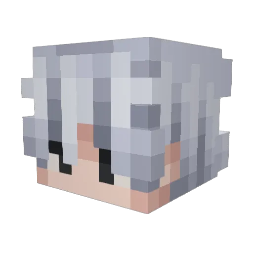 KenzowwFi Minecraft avatar head, 3D render