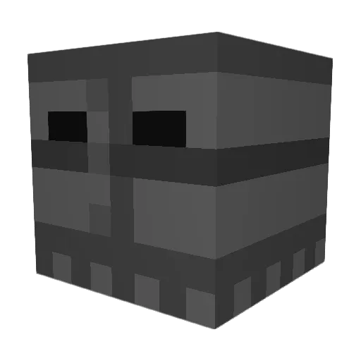 Kenzuk Minecraft avatar head, 3D render