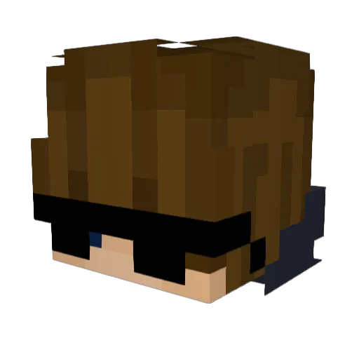 Kenzyme Minecraft avatar head, 3D render