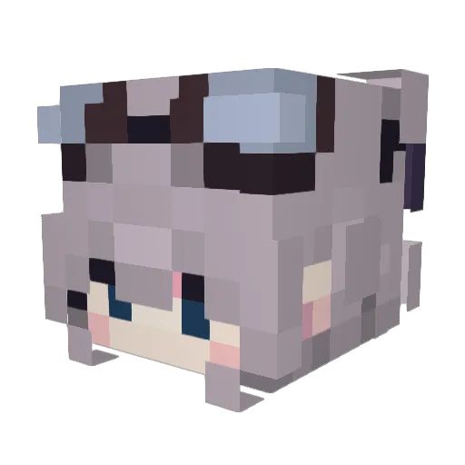 KeoLogic Minecraft avatar head, 3D render