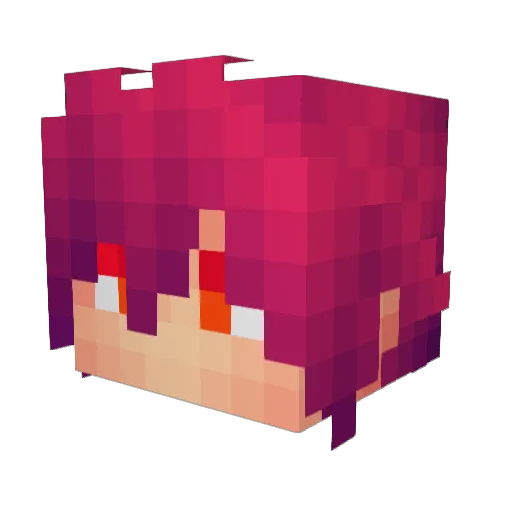 Keolar Minecraft avatar head, 3D render