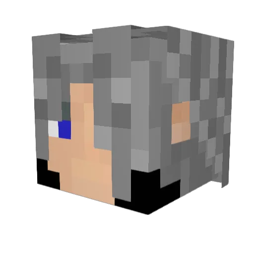 KeoneSpirit Minecraft avatar head, 3D render