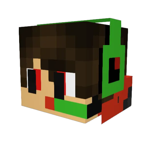 Keonhaplayz Minecraft avatar head, 3D render