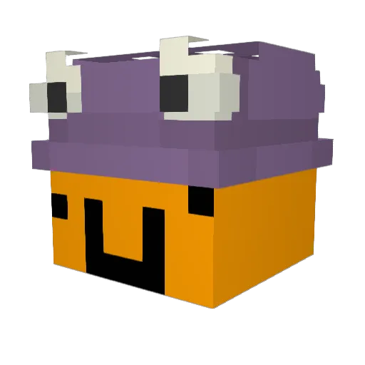 KeoniTheSimp Minecraft avatar head, 3D render