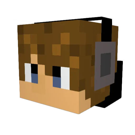 Keora Minecraft avatar head, 3D render