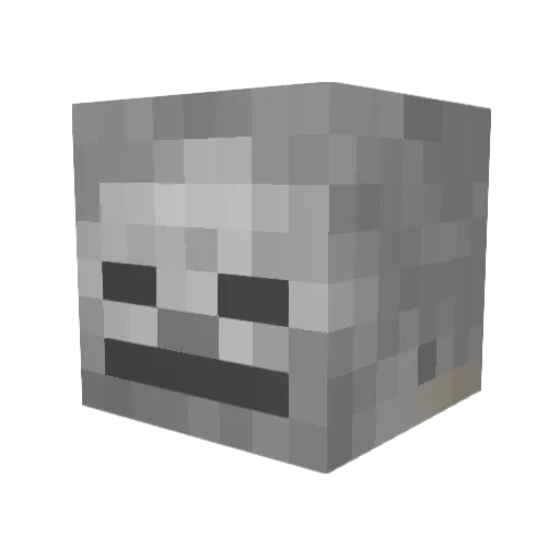 KeosPT Minecraft avatar head, 3D render