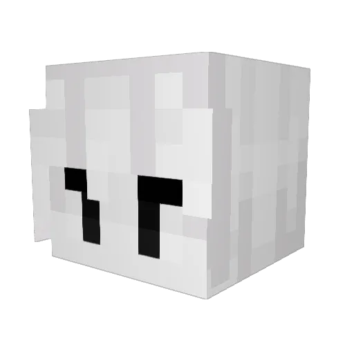 Keowte Minecraft avatar head, 3D render