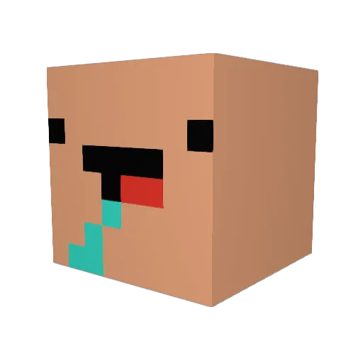 Kepa69 Minecraft avatar head, 3D render