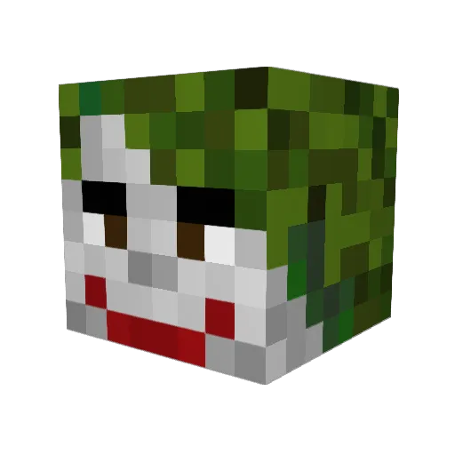 Keperica Minecraft avatar head, 3D render