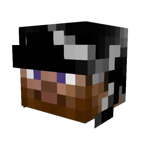 Kepful Minecraft avatar head, 3D render