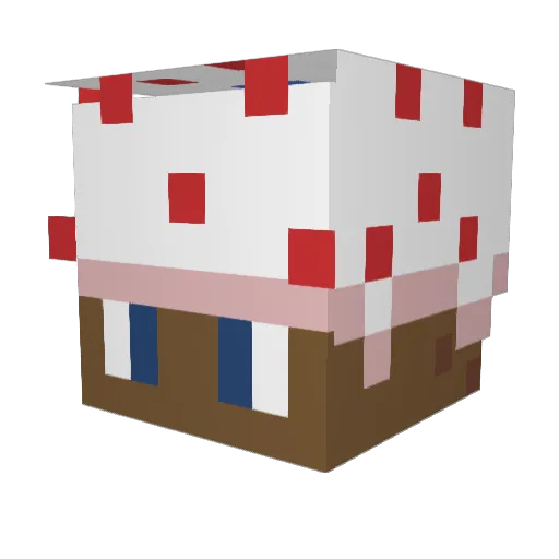 Kepikgame Minecraft avatar head, 3D render