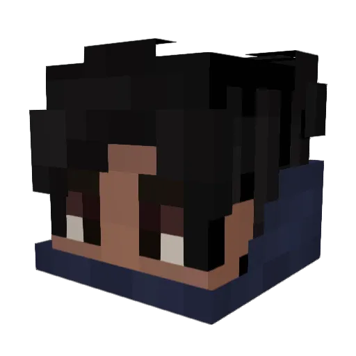 KeplerKG Minecraft avatar head, 3D render