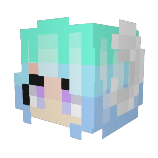 Keppanalle Minecraft avatar head, 3D render