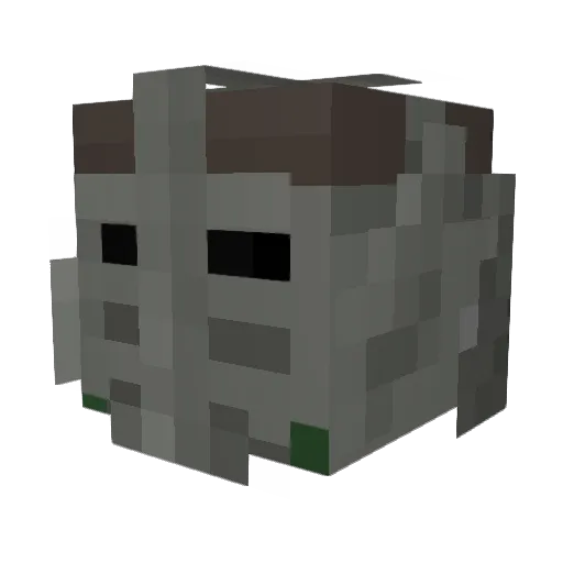 Keppii1210 Minecraft avatar head, 3D render