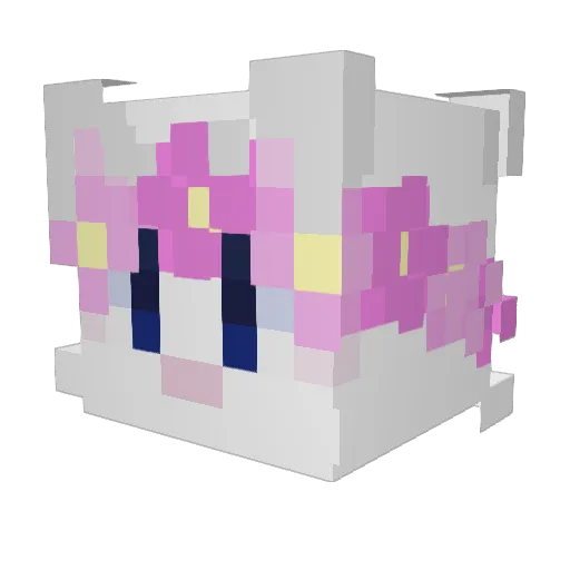 Keppums Minecraft avatar head, 3D render