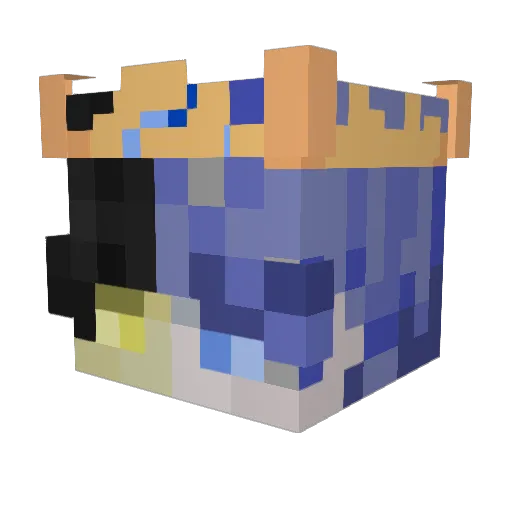 KeptCurve Minecraft avatar head, 3D render