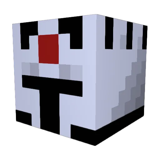 KeptKnight04782 Minecraft avatar head, 3D render