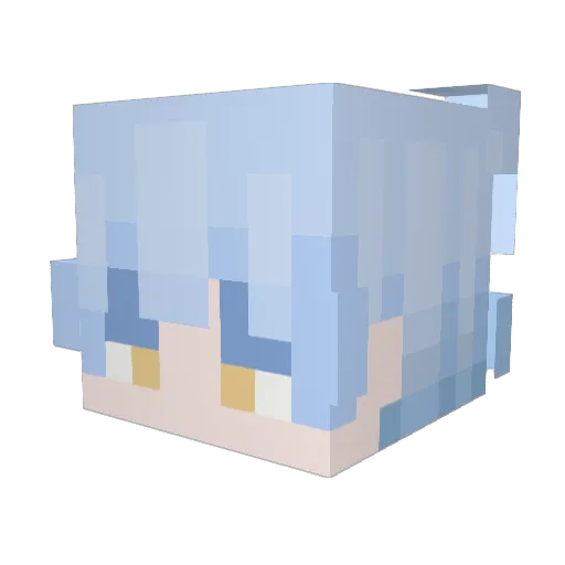 Kepy Minecraft avatar head, 3D render
