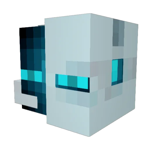 Kepzi Minecraft avatar head, 3D render