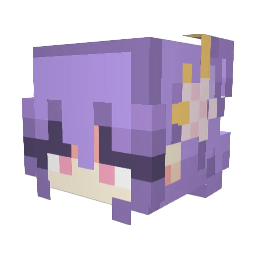 Keqin_ Minecraft avatar head, 3D render