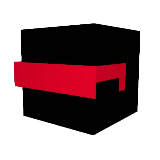 Keqt Minecraft avatar head, 3D render