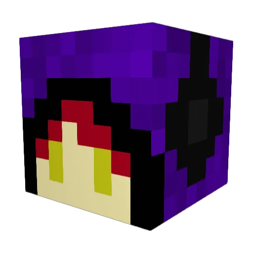 Kera_1 Minecraft avatar head, 3D render