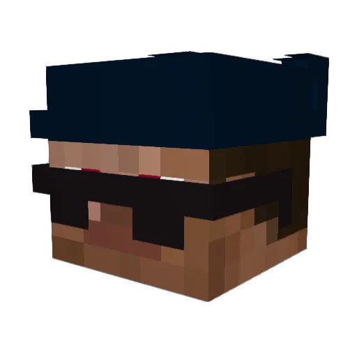 Keralaboy Minecraft avatar head, 3D render
