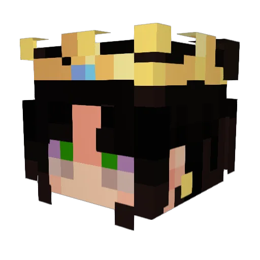 Keraloon Minecraft avatar head, 3D render