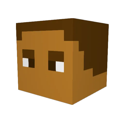 KerambuG Minecraft avatar head, 3D render