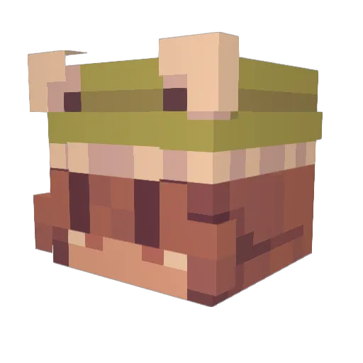 Kerathol Minecraft avatar head, 3D render