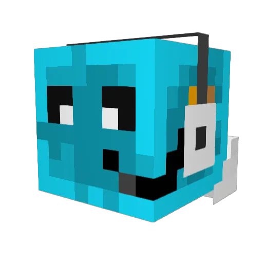 Keraunos_012 Minecraft avatar head, 3D render