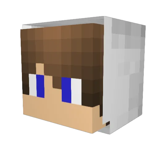 Kerays Minecraft avatar head, 3D render