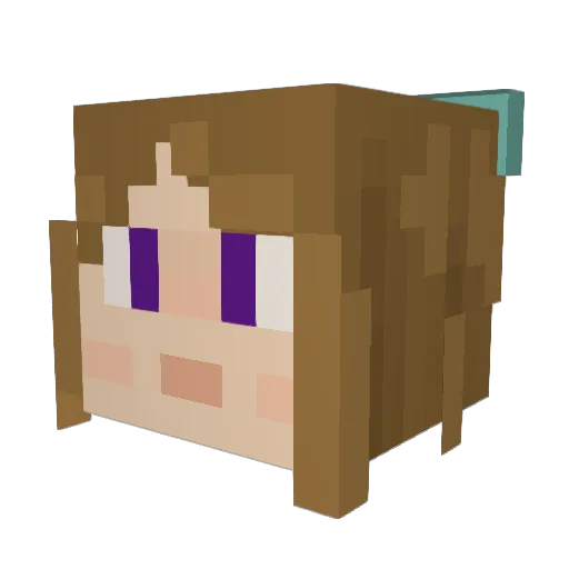Kerb94 Minecraft avatar head, 3D render