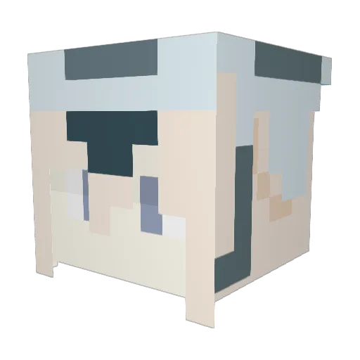 Kerbalsanders Minecraft avatar head, 3D render