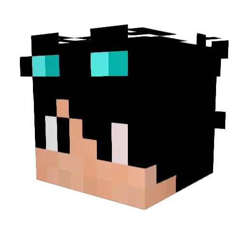 Kerbel01 Minecraft avatar head, 3D render