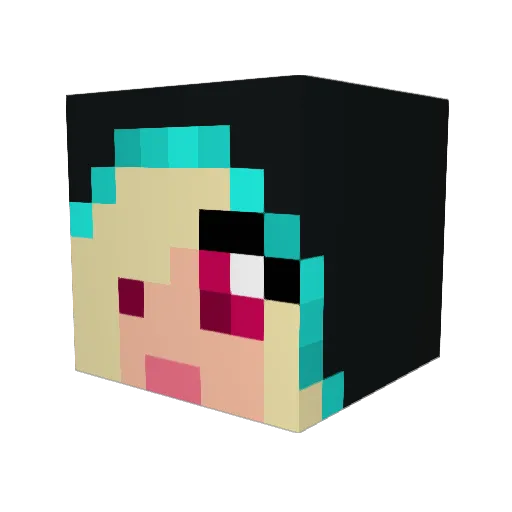 Kerblammi Minecraft avatar head, 3D render