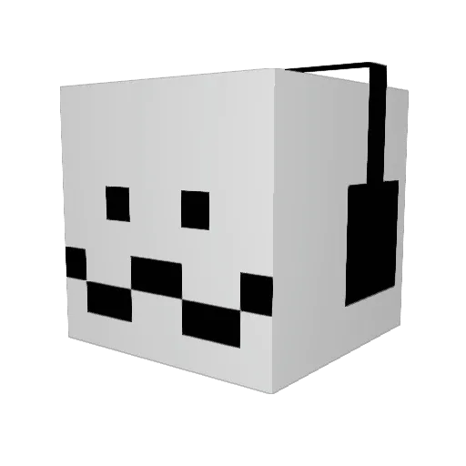 KerbyBug Minecraft avatar head, 3D render