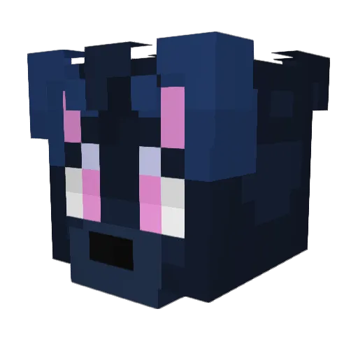 Kerbyy_ Minecraft avatar head, 3D render