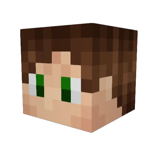 Kerdics Minecraft avatar head, 3D render