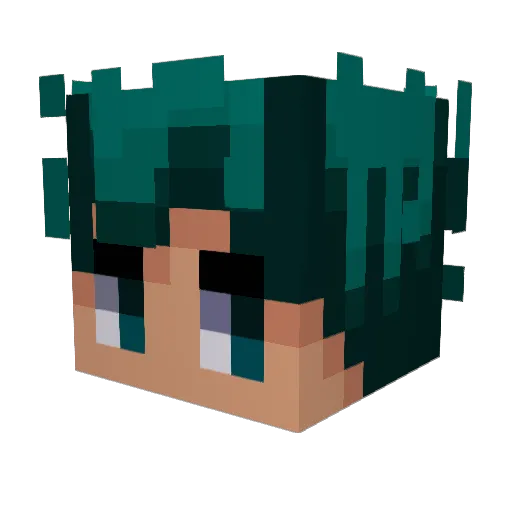 Kerdogan Minecraft avatar head, 3D render