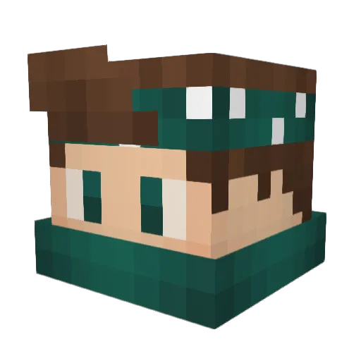 KeremOTV Minecraft avatar head, 3D render