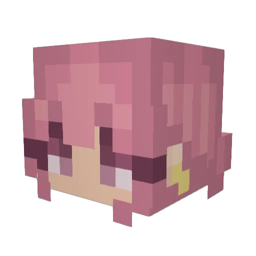 Keresa Minecraft avatar head, 3D render