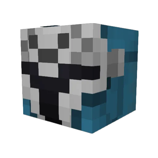 Kereth_ Minecraft avatar head, 3D render